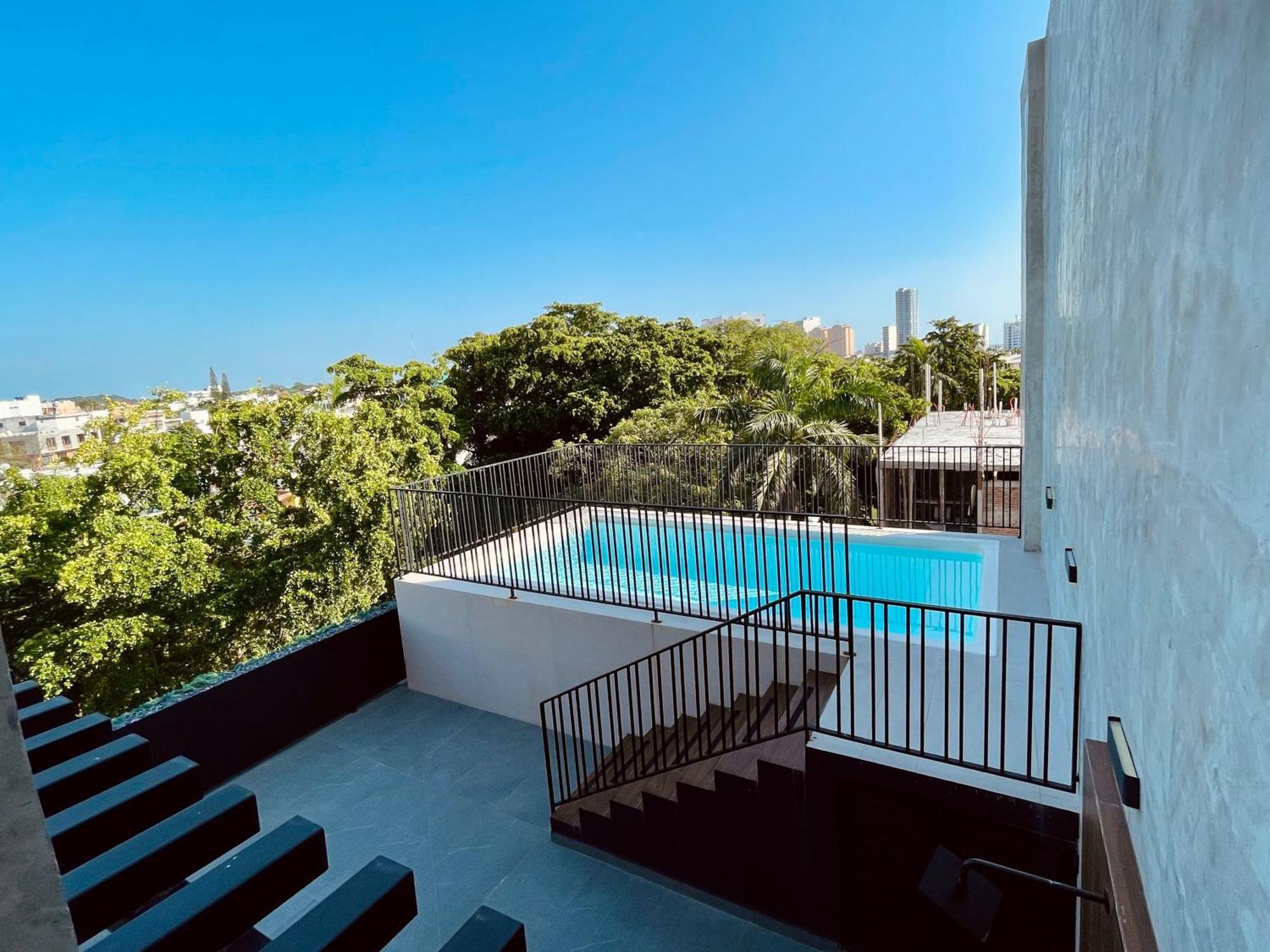 Depa Para 6 Con Alberca En Roof - Perlas 9 Mazatlán Exterior foto